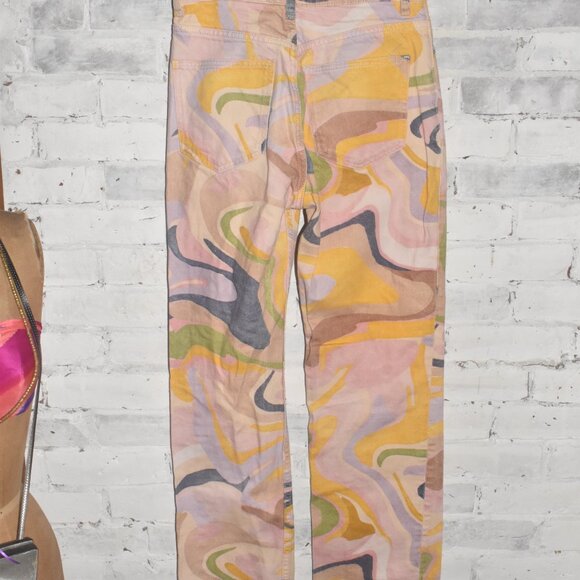 Zara Funky Retro Boot Cut Jeans Size 4 - Picture 7 of 8